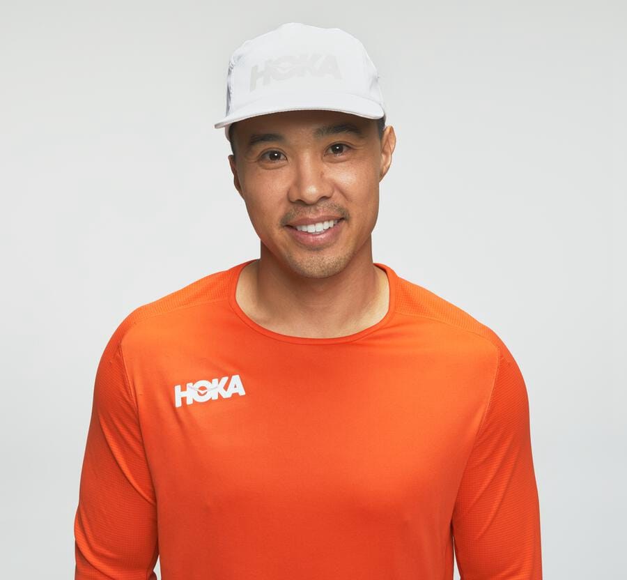 Hoka One One Top Erkek Turuncu - Performance 3/4 Sleeve - LG8094732